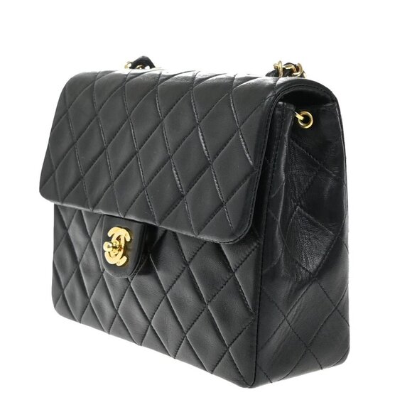 CHANEL CC Logo Mini Matelasse Chain Shoulder Bag Leather Black GHW 809RF425 - Picture 2 of 16